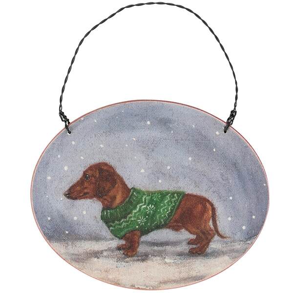 Item 642140 Cozy Dachshund Ornament