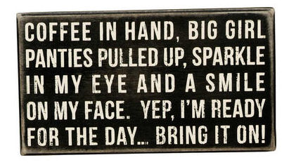 Item 642143 COFFEE IN HAND BOX SIGN