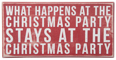 Item 642149 Christmas Party Box Sign
