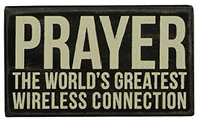 Item 642199 Prayer/Wireless Connection Box Sign