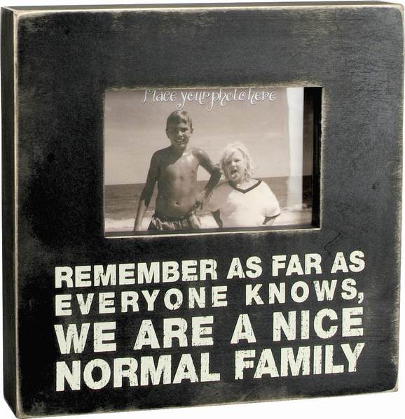Item 642311 Nice Normal Family Box Sign/Photo Frame