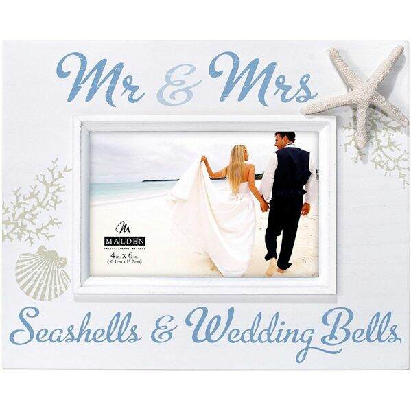 Item 647004 Seashells and Wedding Bells Photo Frame
