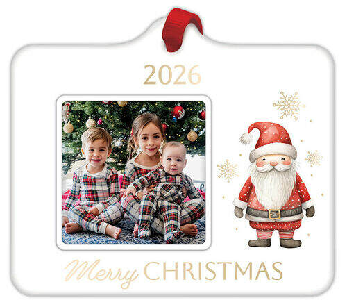 Item 647022 Merry Christmas Santa 2026 Ornament