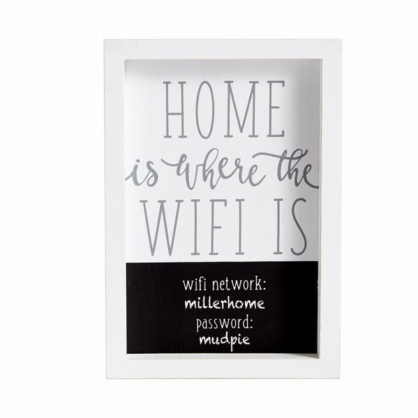 Item 653004 Home Is Where The Wifi Is Plaque