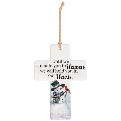 Item 655019 In Our Hearts Cross Ornament