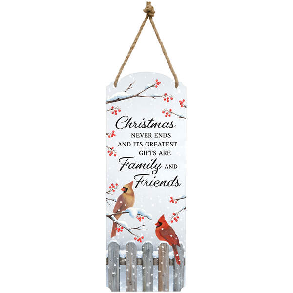 Item 655026 Cardinal Christmas Metal Wall Decoration