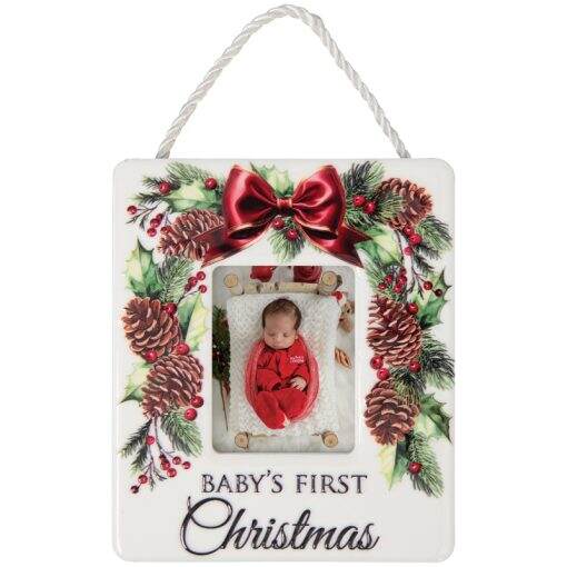 Item 655053 Babys First Christmas Frame Ornament