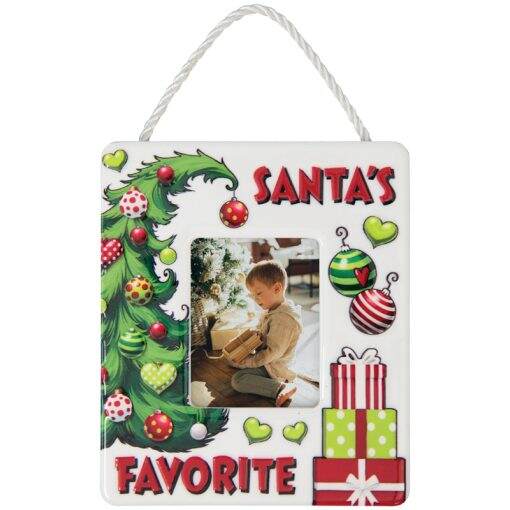 Item 655054 Santas Favorite Frame Ornament
