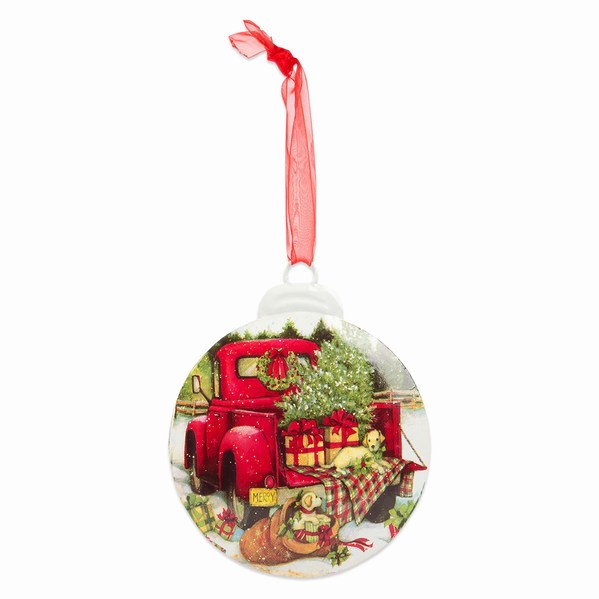 Item 657019 Red Truck Ornament