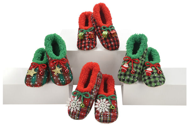 Item 662004 Women's Ugly Christmas Plaid Snoozies