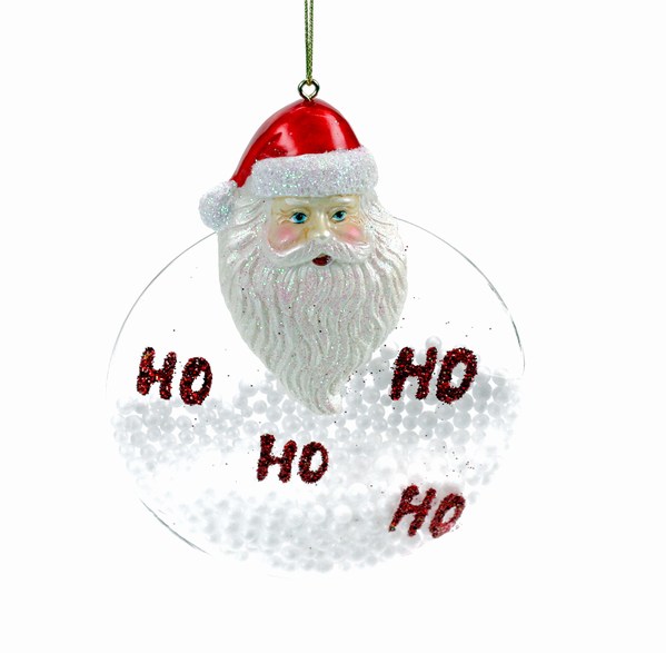 Item 803006 Ho Ho Ho Santa Ball Ornament