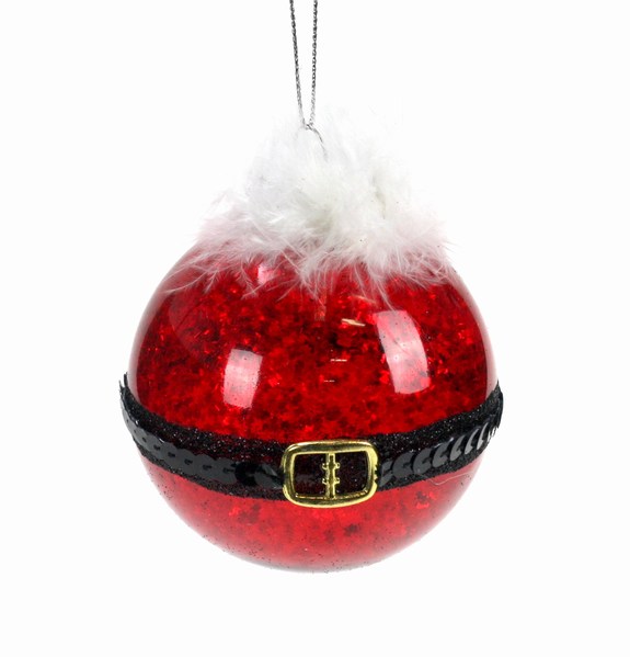 Item 803016 Santa Belt Ball Ornament
