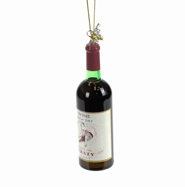 Item 803022 Wine Each Day Wine Bottle Ornament