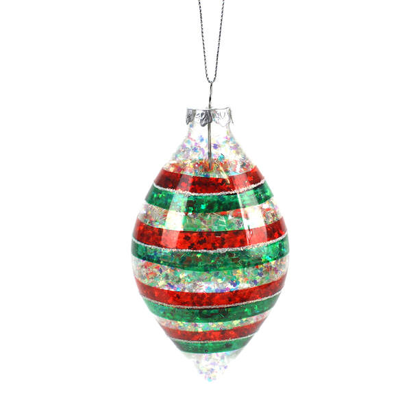 Item 803042 Striped Finial Ornament