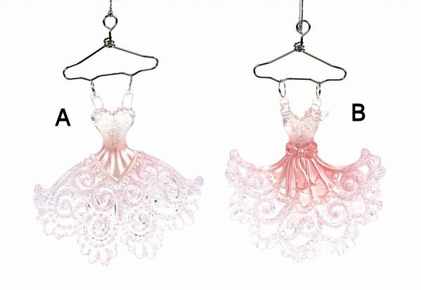 Item 805004 Pink Ballet Dress Ornament