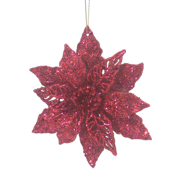 Item 805039 Red Poinsettia Ornament