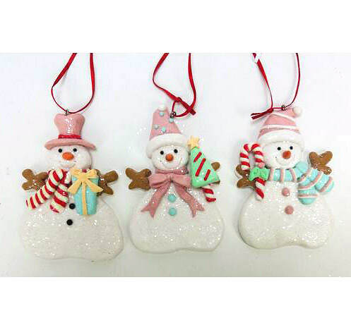 Item 808092 Claydough Snowman Ornament