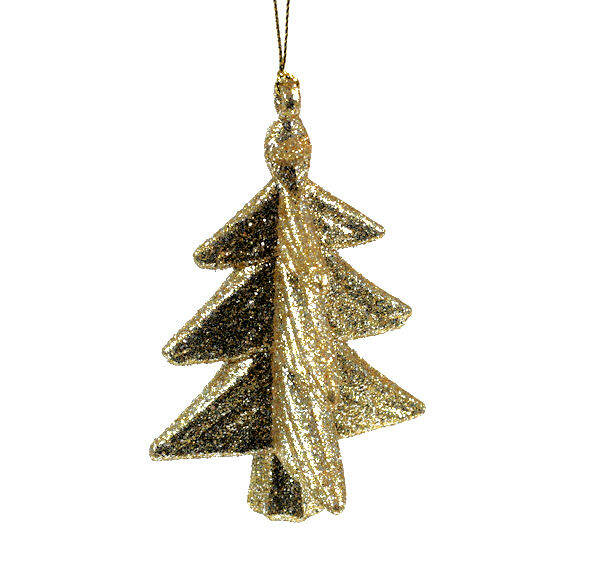 Item 812031 Gold Christmas Tree Ornament