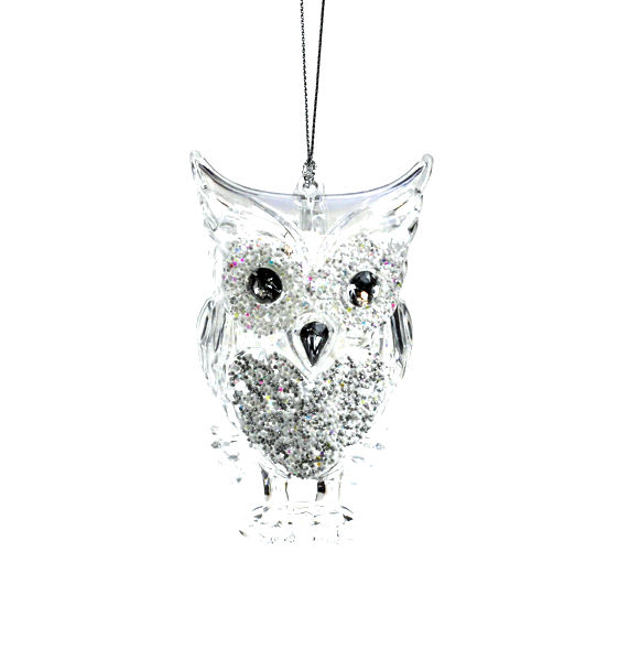 Item 812033 Gem Owl Ornament