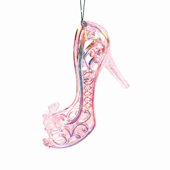 Item 812043 Pink High Heel Shoe Ornament