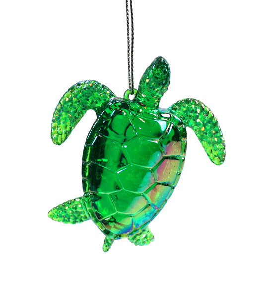 Item 818010 Iridescent Sea Turtle Ornament