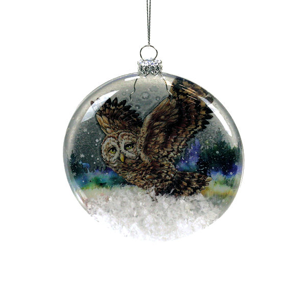 Item 820021 Owl Disc Ornament