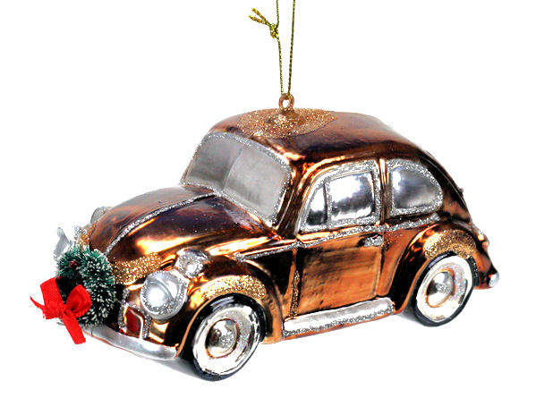 Item 820082 Brown VW Bug Ornament