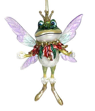 Item 820093 Frog With Wings Ornament