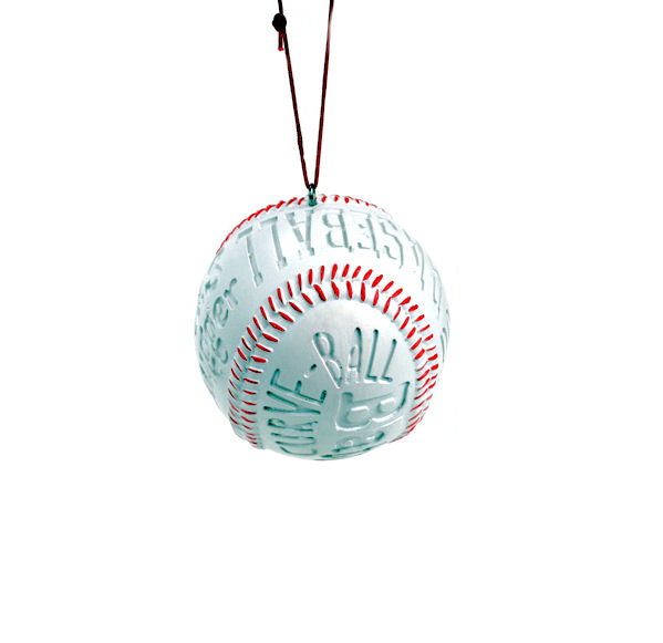 Item 825001 Baseball With Words Ornament