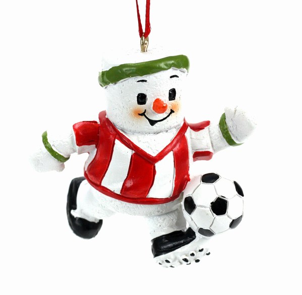 Item 825016 Soccer Marshmallow Man Ornament