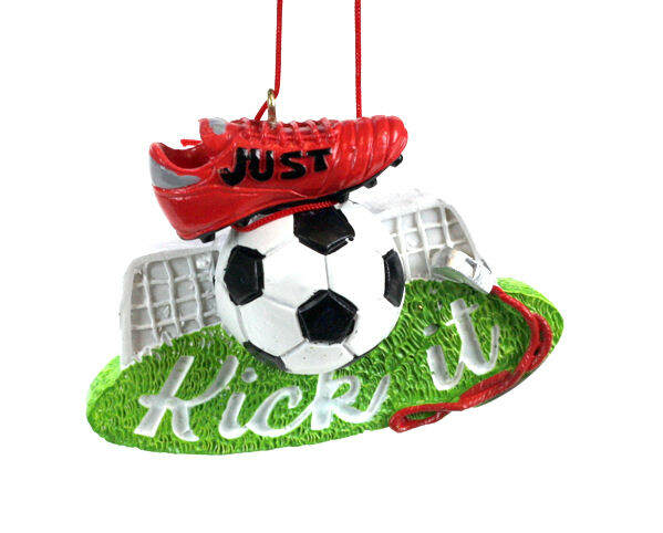 Item 825022 Just Kick It Soccer Sign Ornament