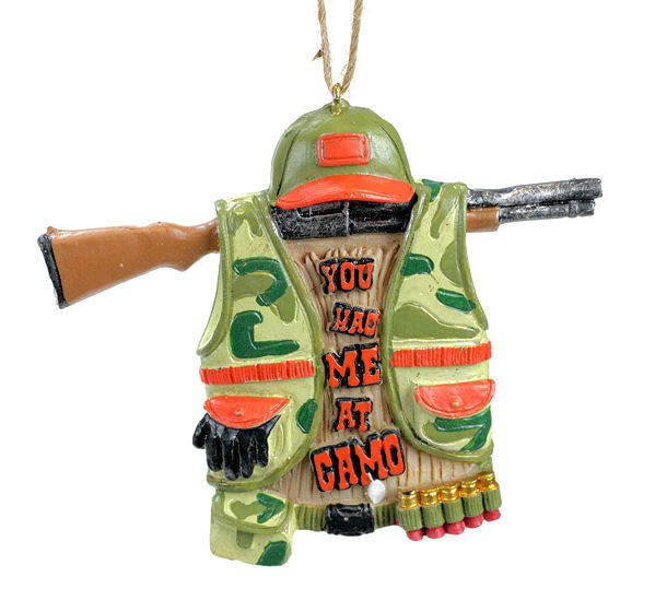 Item 825031 You Had Me At Camo Hunting Vest Ornament