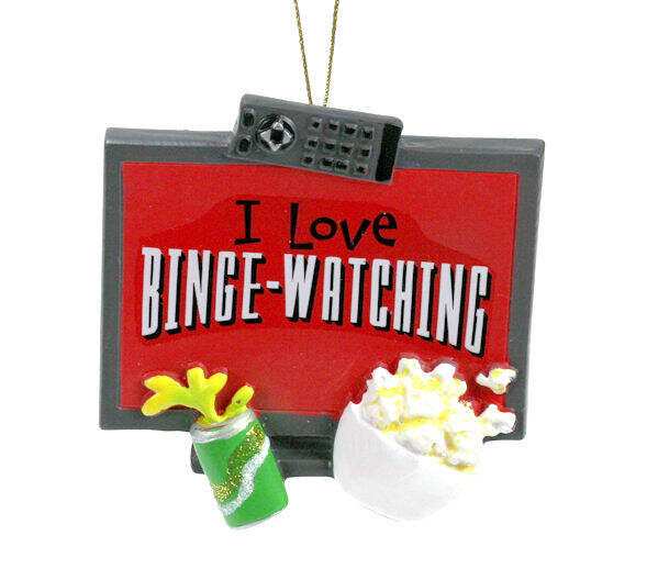 Item 825062 I Love Binge Watching TV Ornament