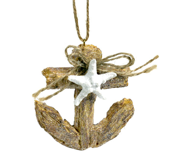 Item 833003 Anchor With Starfish Ornament