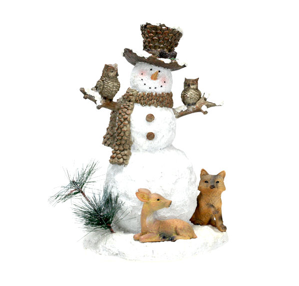 Item 833029 Snowman With Animals
