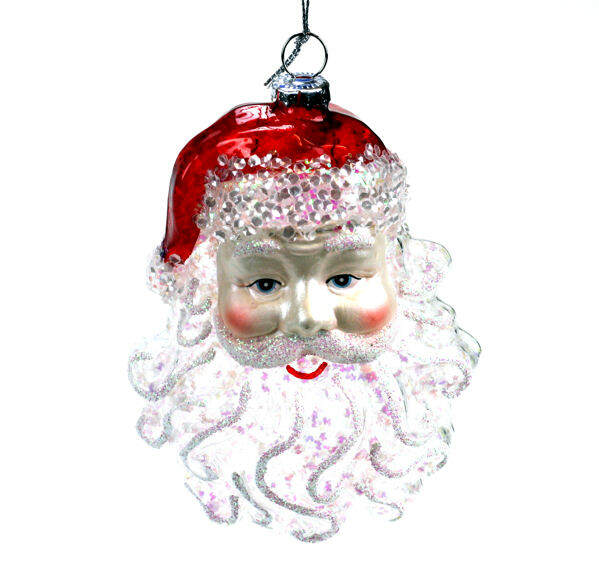 Item 844032 Santa Head Ornament