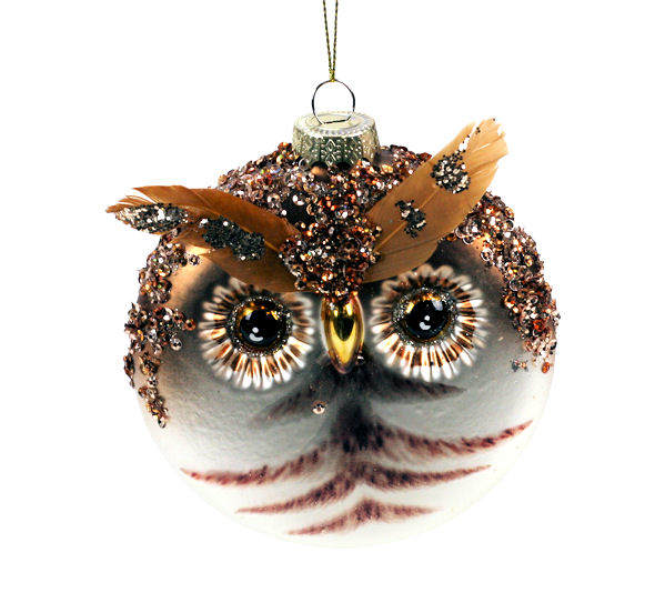 Item 844068 Flat Owl Ornament