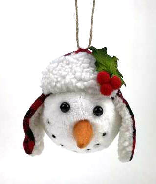 Item 844105 Snowman Head Ornament