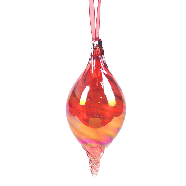 Item 844143 Red Glass Finial Ornament