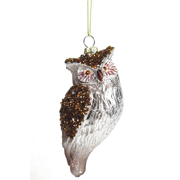 Item 844149 Glass Owl Ornament