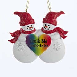 Item 100012 You & Me Meant To Be Snowman Couple Ornament