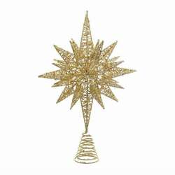 Item 100032 Gold Glitter Star Christmas Tree Topper