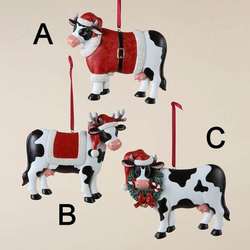 Item 100079 Christmas Cow Ornament