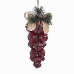 Item 100252 Red Grapes Jingle Bells Cluster Ornament