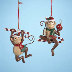 Item 100265 Christmas Monkey Ornament 
