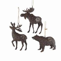Item 100300 Brown Moose/Deer/Bear Ornament