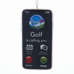 Item 100327 Golf Smartphone Ornament