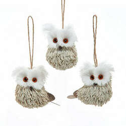 Item 100328 thumbnail Cream Owl Ornament