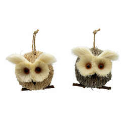 Item 100340 thumbnail Sisal Round Owl Ornament