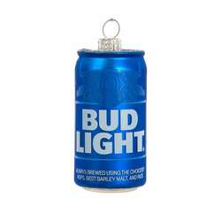 Item 100346 Glass Bud Light Can Ornament